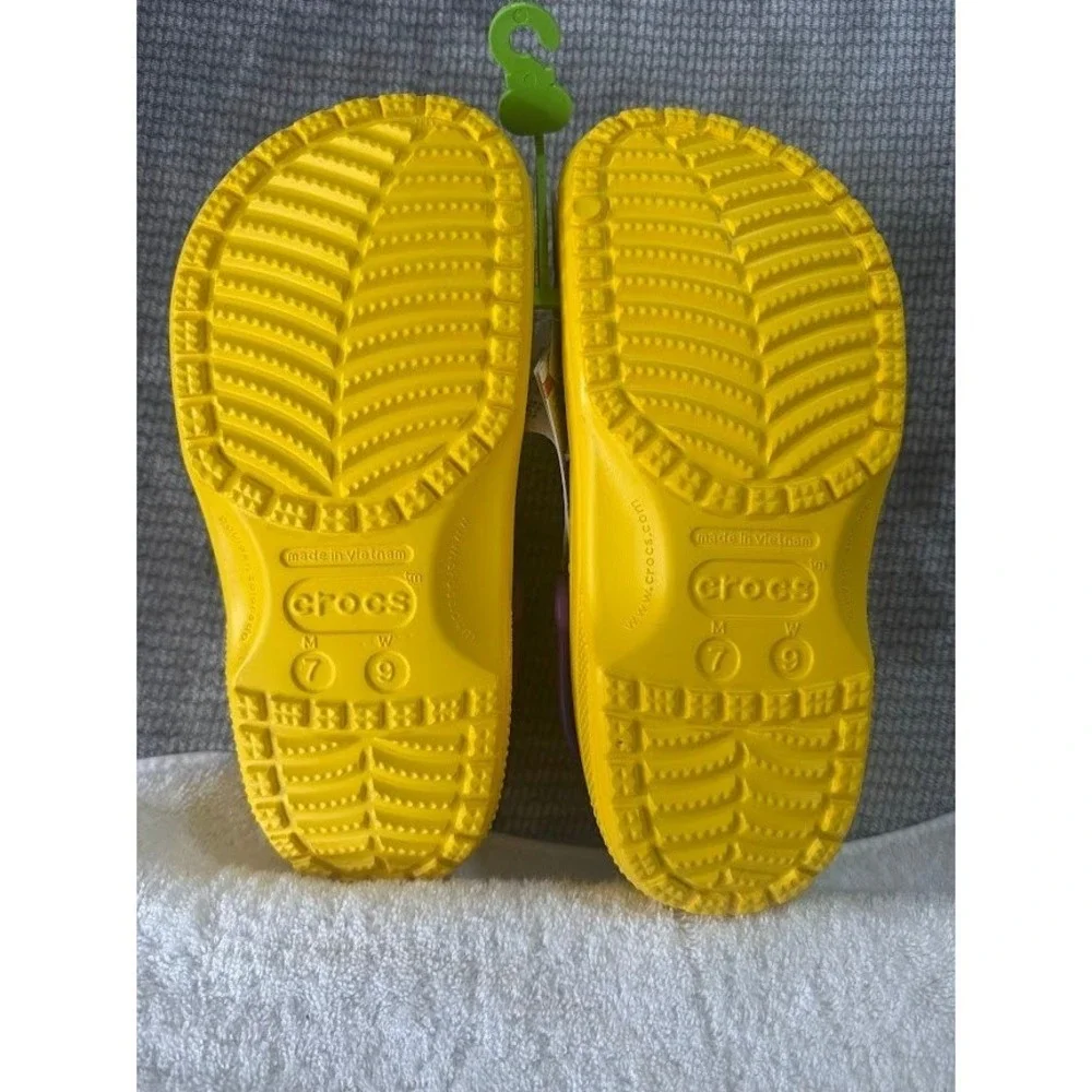 Crocs LSU Tigers Classic Clog Purple Yellow Mens 7‎ Womens 9 NCAA 205878-75Y NWT